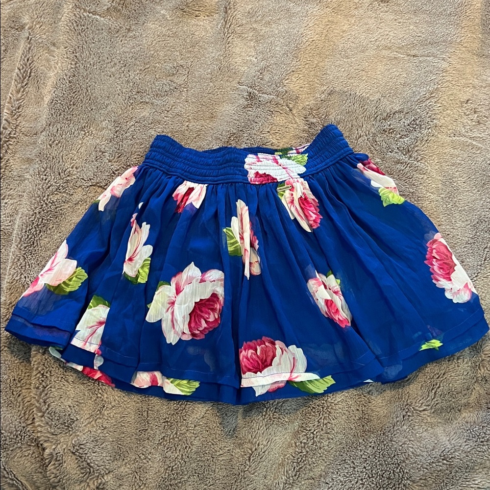 Abercrombie Kids Floral Flared Skirt Large